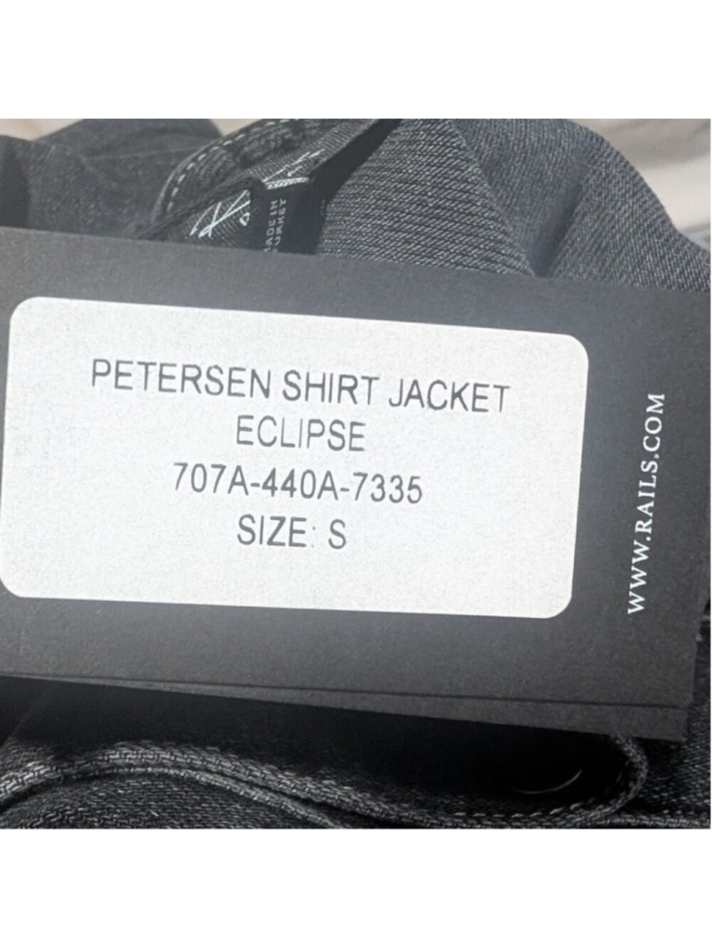 Rails | Petersen Belted Denim Shirt Jacket In Eclipse - Picture 5 of 9